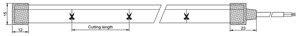 dimension diagram for neon strip 0613