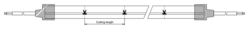 dimension diagram for neon strip 1616