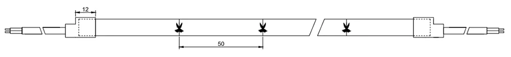 dimension diagram for neon strip 1010