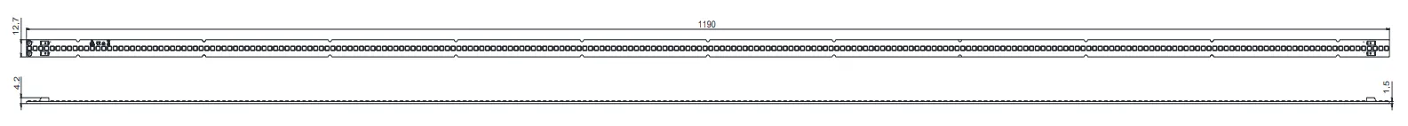 Drawing for 1120mm 224LEDs LED module Drawing for 1120mm 224LEDs LED module