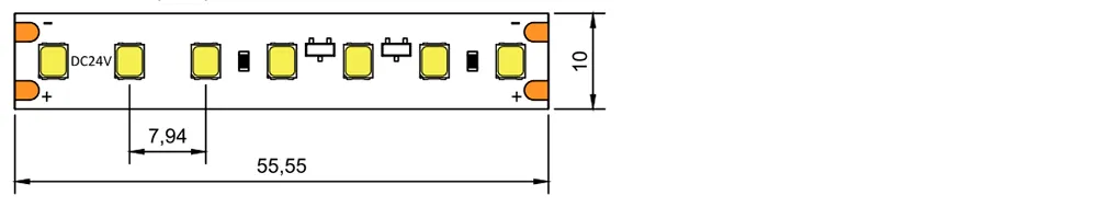 dimension of brand LED strip 126LED 24v dimension of brand LED strip 126LED 24v