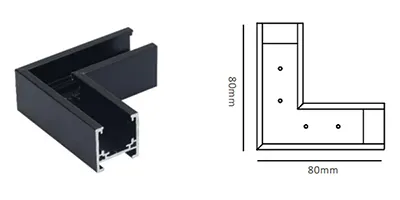 M20 Magnet Track Connector-M4 Horizontal