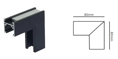 M20 Magnet Track Connector-M4 Vertical