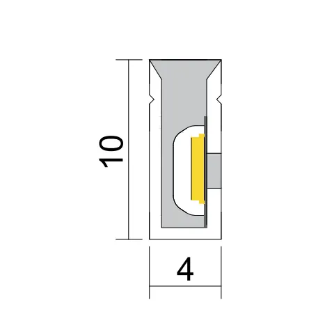 drawing of LED neon flex strip 0410