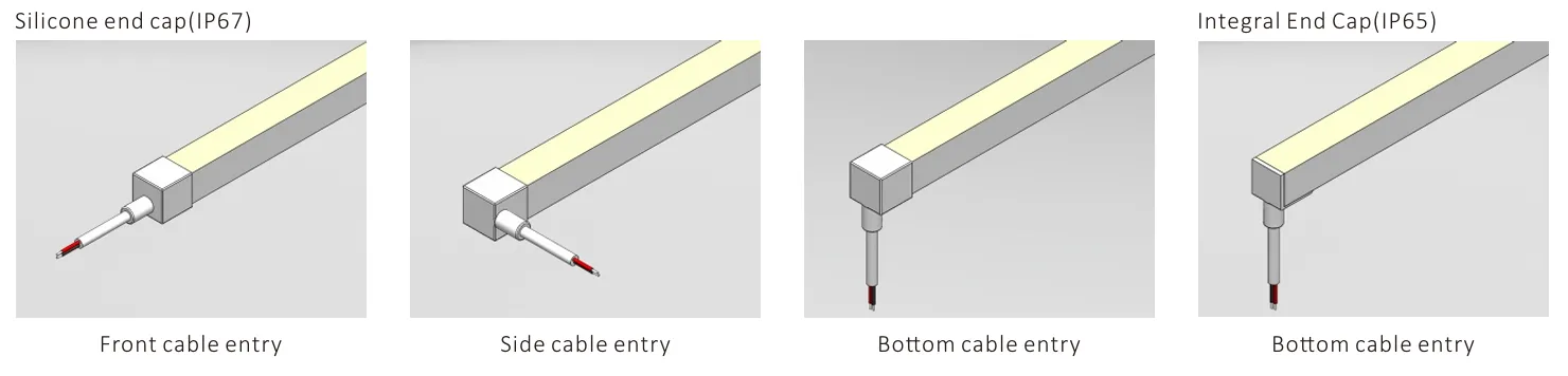 cable entry of 3D Neon strip 1616