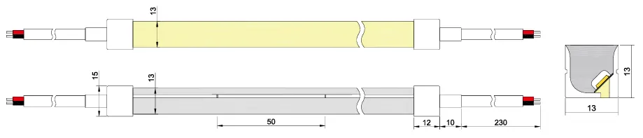 drawing of neon strip 3D Any bending 13_13 drawing of neon strip 3D Any bending 13_13