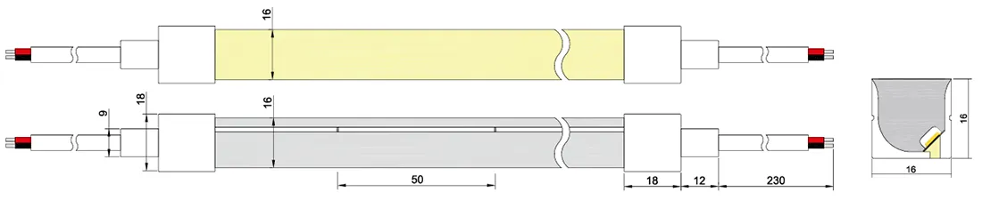 drawing of neon strip 3D Any bending 16_16