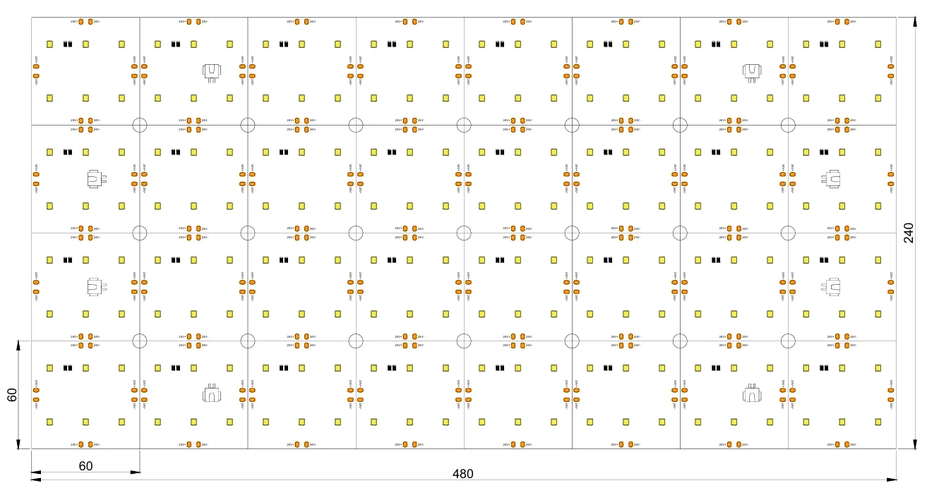 Sign Backlight Light Sheet manufacturer-single color-6LED/unit