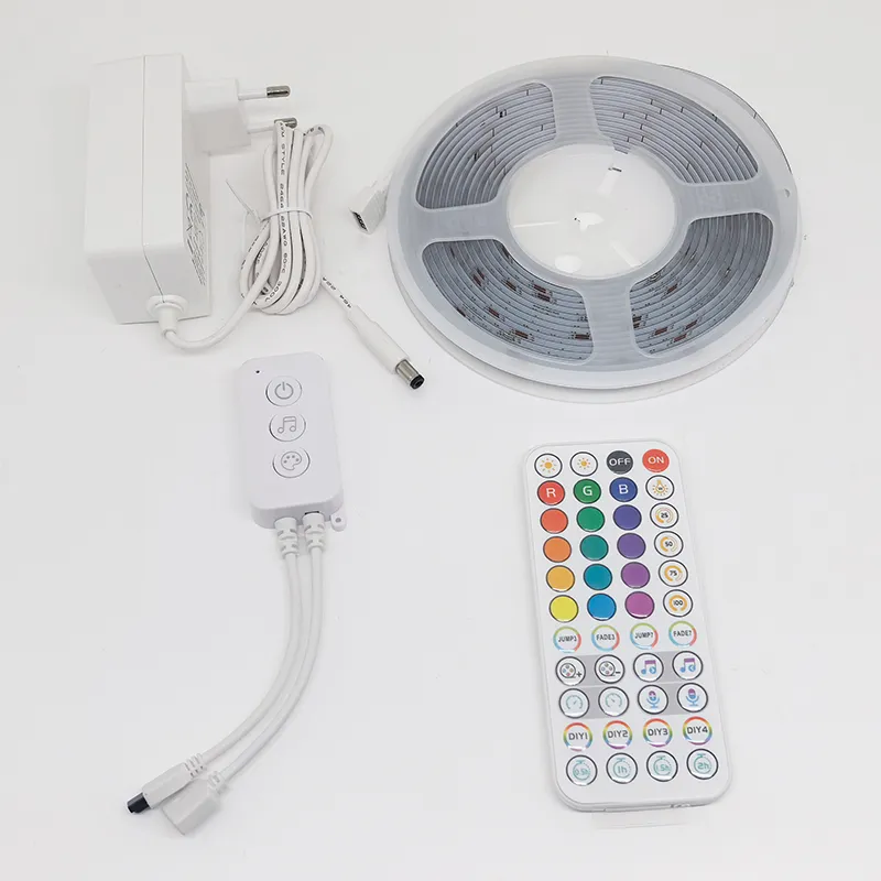 Smart Strip Kit RGB COB WIFI Works with Alexa & Google Assistant Tuya App and Remote Control Music Sync Color Changing 1