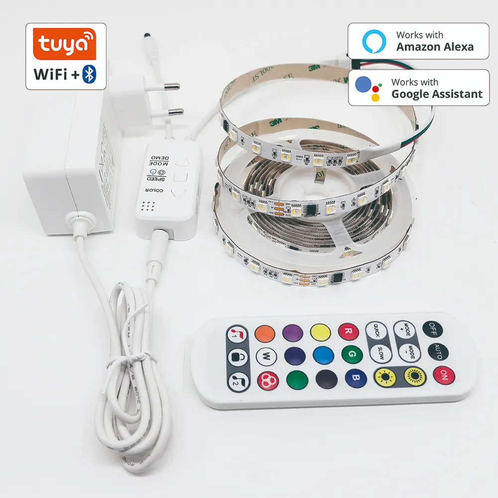 Smart Strip Kit RGBCCT+IC SPI WIFI Works with Alexa & Google Assistant Tuya App 1