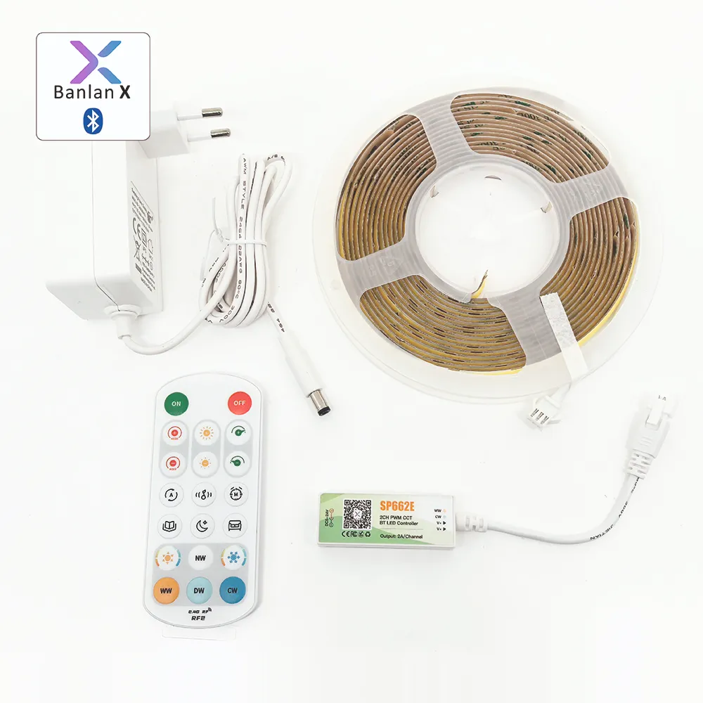 Smart Strip Kit Turnable White COB -Music Sync APP Control Bluetooth 1