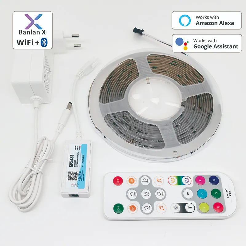 Smart LED Strip Light Kit RGB IC SPI COB WIFI BanlanX App 1
